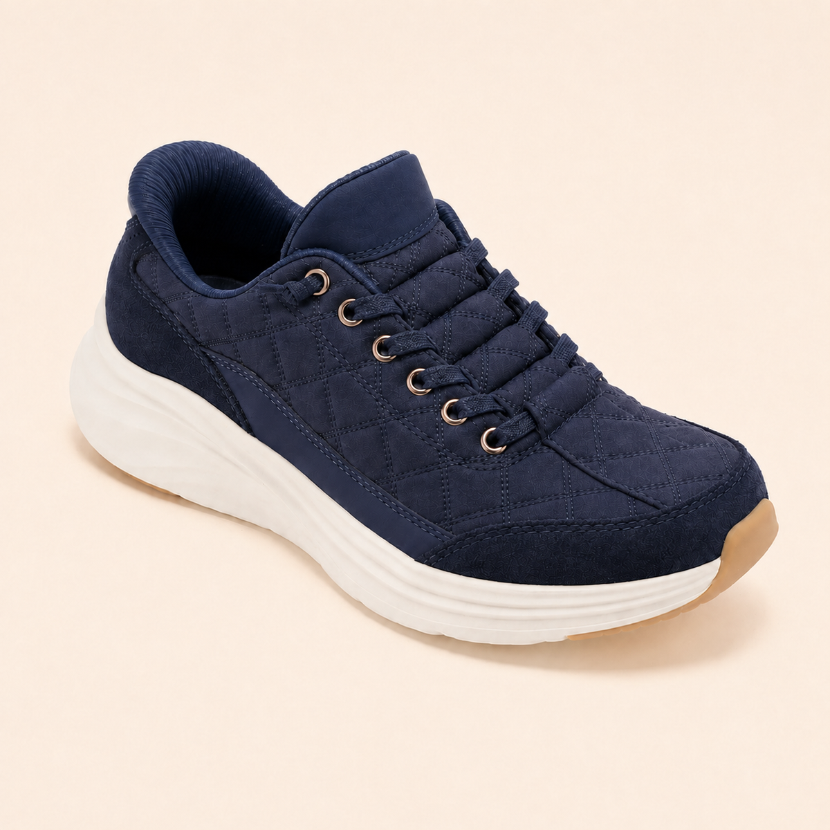 Women’s Comfy Quilted Platform Walking Sneakers